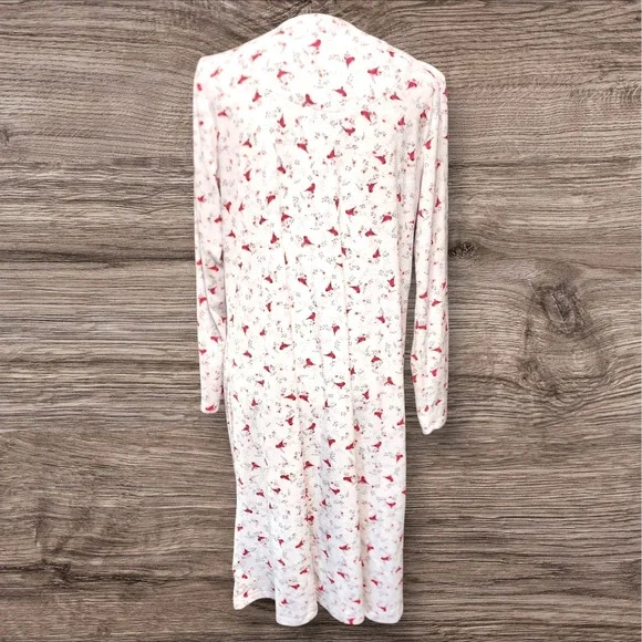 Secret Treasures Sleepwear Nightgown L Cardinals Print Long Sleeve Pajama Gown - Picture 6 of 6